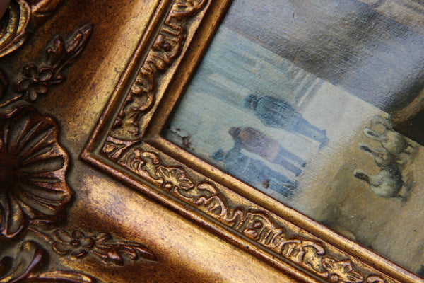 Gorgeous painting repro van den broek belgian 1892 framed