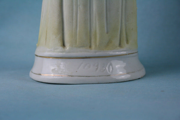 French biscuit figurine Holy Jesus christ with child