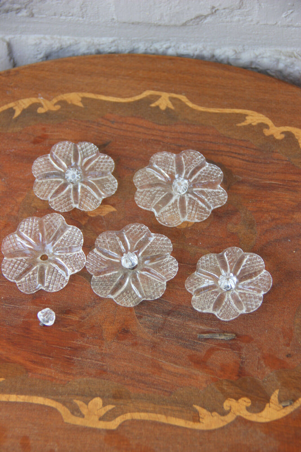 Set 5 Murano flowers mirror parts replacement