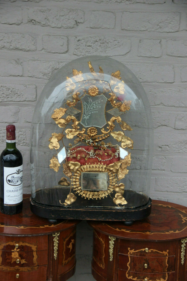 Majestical Antique Victorian Bridal wedding dome globe 1880