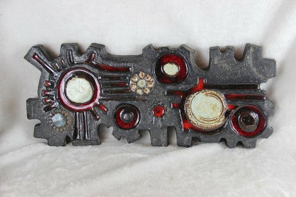 Mid Century Brutalist stoneware Wall Art Sculpture