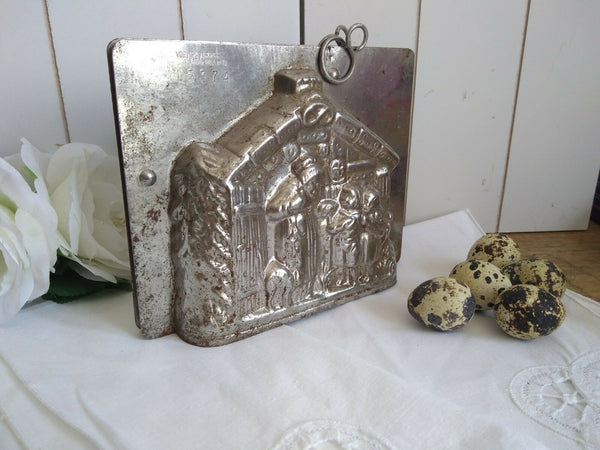 Antique Rare Hansel and Gretel Chocolate mold dutch Tilburg vormenfabriek