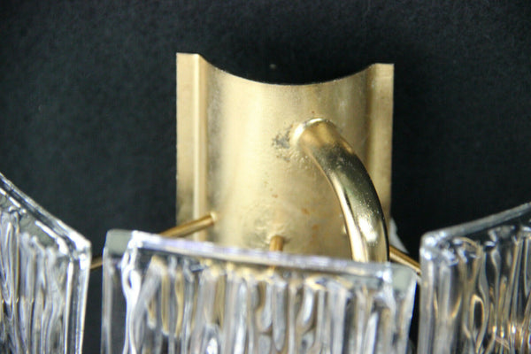 Hollywood Regency mid century  Murano glass disc wall lights sconces kinkeldey