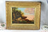 German school 1900s Oil panel painting cows in the field farm