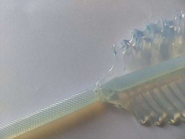 PAIR mid century 1970 Murano hand blown Glass WALL lights sconces orange