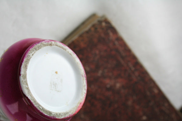 PAIR exclusive French antique 1900 old paris porcelain flacons gout de petit