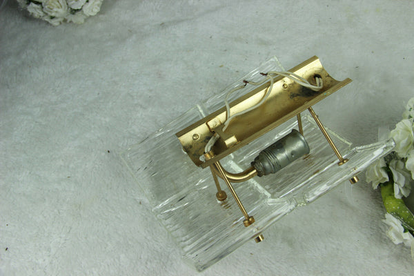 Hollywood Regency mid century  Murano glass disc wall lights sconces kinkeldey