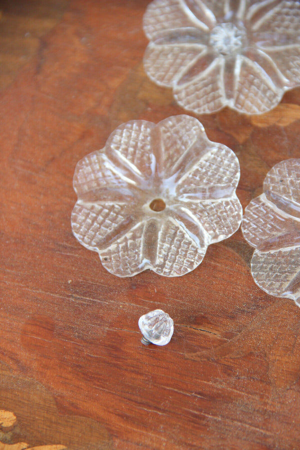 Set 5 Murano flowers mirror parts replacement
