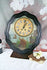 French ' Oeil de boeuf' wall clock 1880 oil on copper marine painting rare