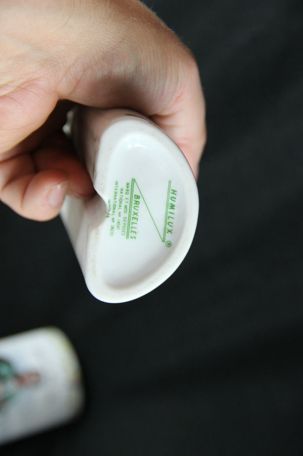 Pair porcelain radiator hanging humidifier vieux paris metiers marked rare