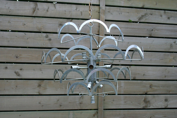 XXL 41 discs mid century 60's VISTOSI / panton era Chandelier pendant lamp