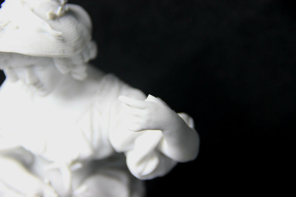 French Bisque porcelain lady figurine statue
