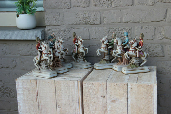 SET 7 NApoleon officer soldier on horse Figurines statues