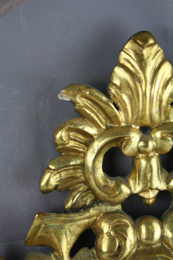 Antique French Small Wood Mirror Louis XVI French 1920