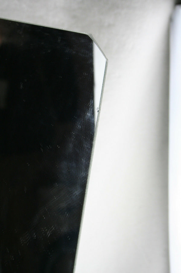 Gorgeous Porcelain majolica flowers Lady figurine bird mirror stairs statue