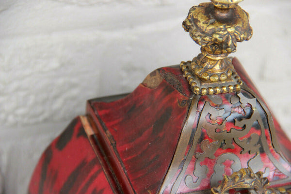 French antique boulle Devil head mantel clock