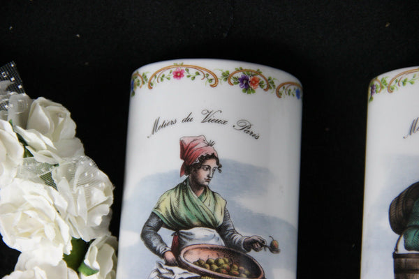 Pair porcelain radiator hanging humidifier vieux paris metiers marked rare