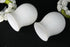 PAIR Opaline glass shades for maison jansen Lunel wall sconces lights