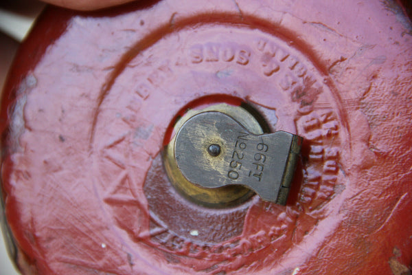 Vintage Leather Tape Hockley Abbey Measure by John Rabone & Sons, England