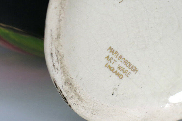 PAIR HUGE England Faience Romantic victorian Lidded VASES putti