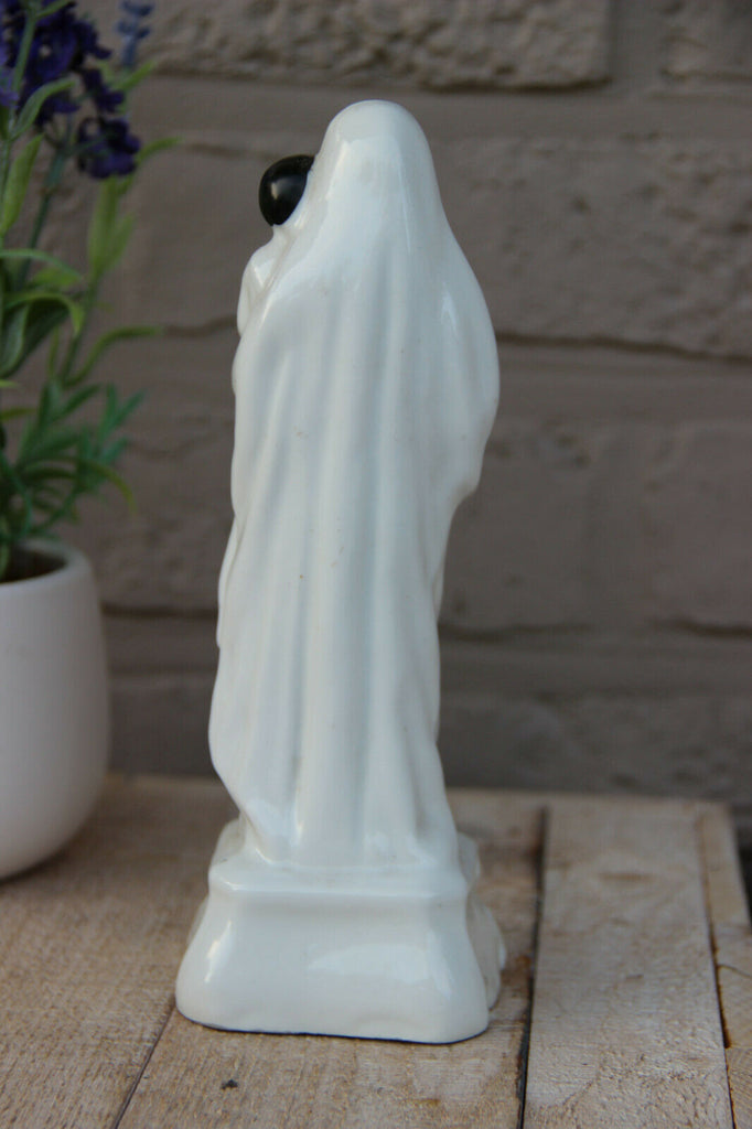 Antique French vieux old porcelain madonna figurine | FF-Antiques
