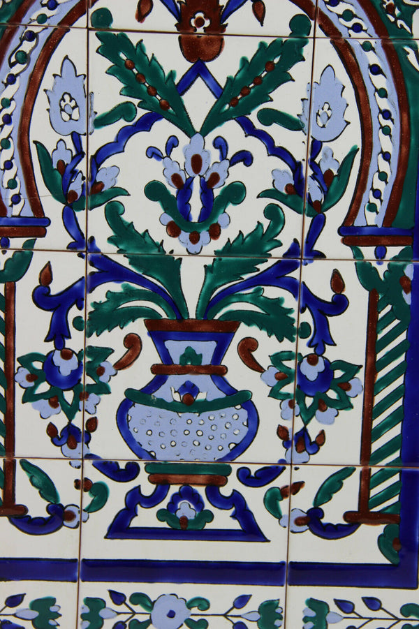 Vintage Tiles panel Art nouveau design floral n1