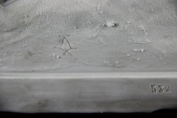 Large SEVRES Bisque porcelain Venus amor Group signed BOIZOT marked 19thc