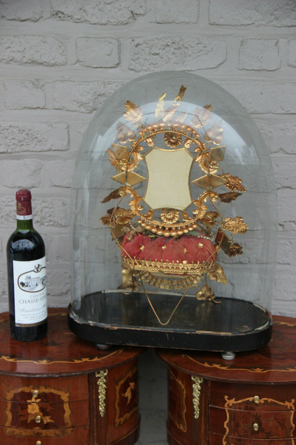 Majestical Antique Victorian Bridal wedding dome globe 1880