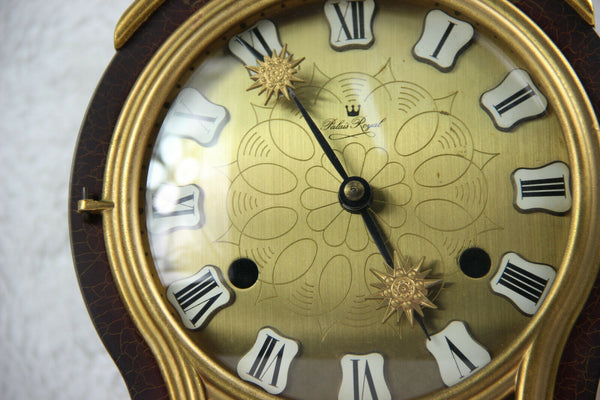 Swiss palais royal neuchatel Wall clock floral hand paint shelf console