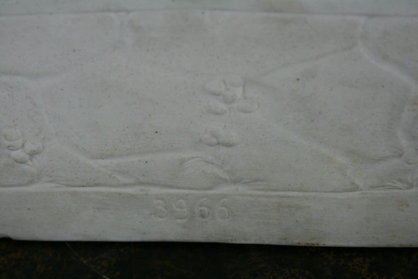 Gorgeous German antique bisque porcelain horse farm girl planter jardiniere