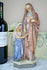 Antique French stoneware Saint Anna Mary child religious figurine church