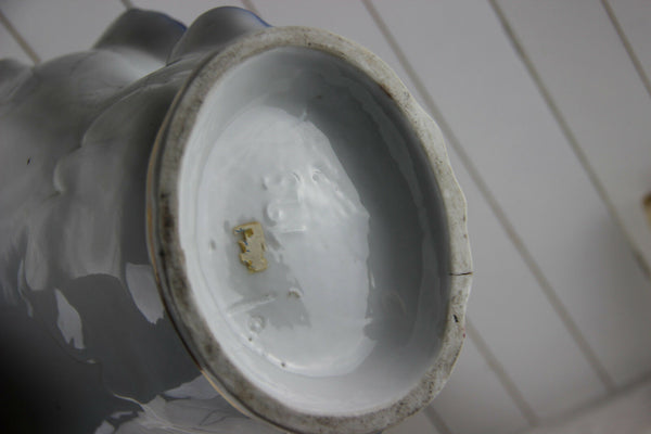 French Vieux paris Victorian lady portrait Centerpiece Vase 1900