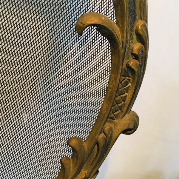 French vintage Japanese Dragons Fireplace screen copper gothic castle  rare