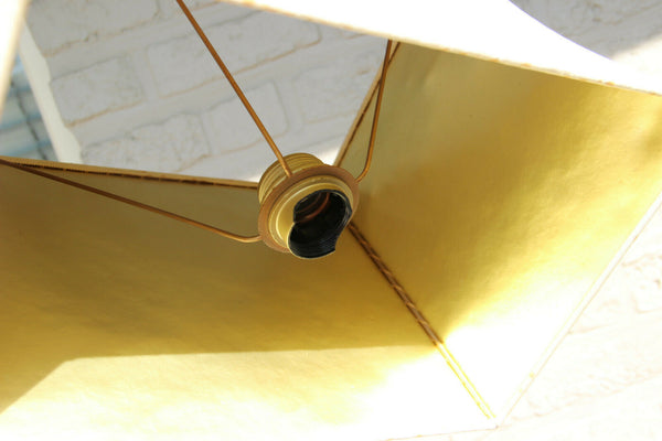 Mid Century French 1970 Buddha head Table lamp with shade