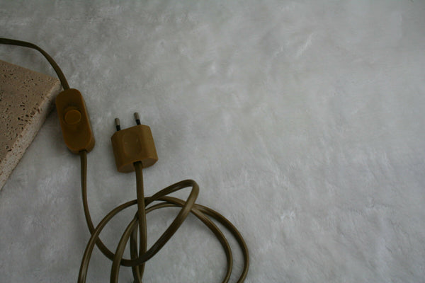 Modernist AGATE travertine Table lamp attr. Willy Daro mid-century 1970