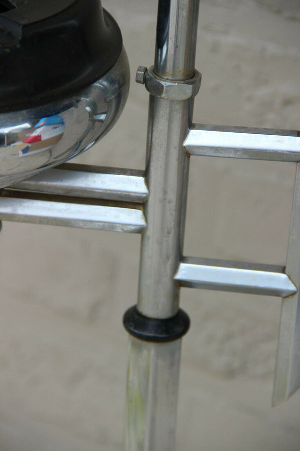 ART DECO bakelite chrome Ashtray Smoking table stand n2