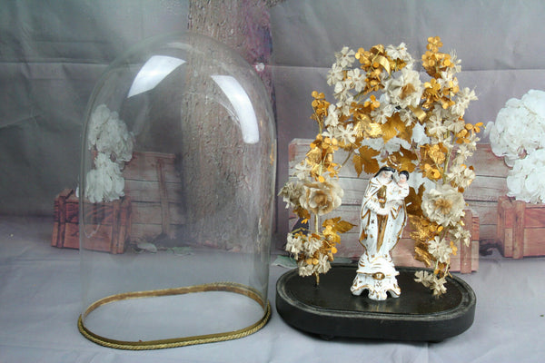 Exclusive French19thc GLOBE De MARIEE Marriage dome  vieux paris porcelain Mary