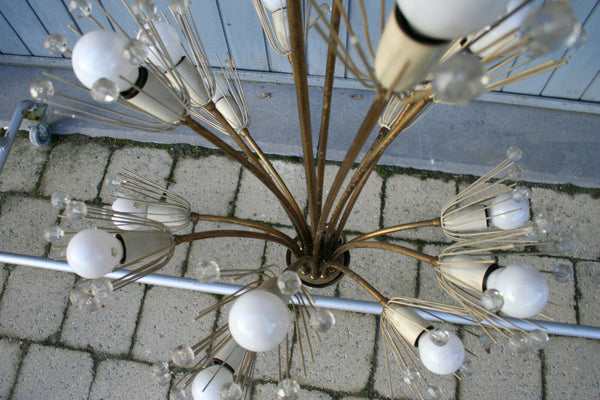 RARE Mid century Emil Stejnar Sputnik Chandelier by Rupert Nikoll pendant 1950's