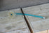 Murano italian hand blown replacement flower blue  element part chandelier