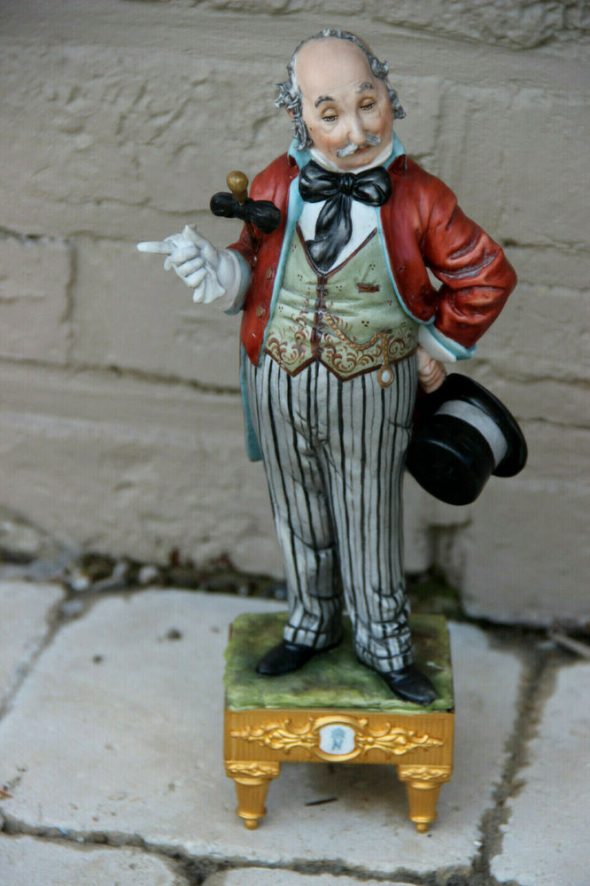 Italian Capodimonte porcelain figurine signed tyche bruno