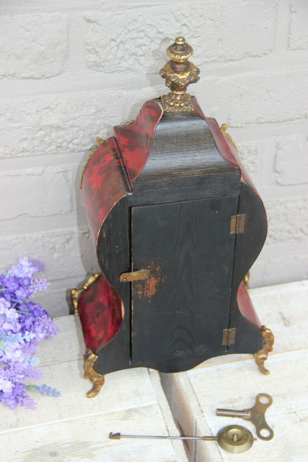 French antique boulle Devil head mantel clock