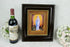 French LIMOGES enamel on porcelain painting religious portrait madonna mary