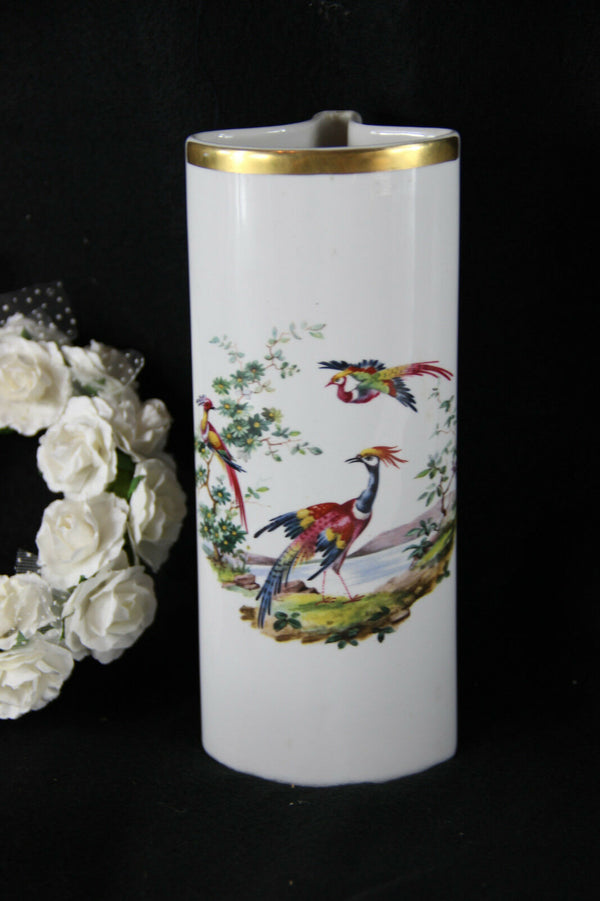 Vintage porcelain radiator hanging humidifier birds marked