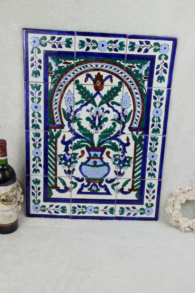 Vintage Tiles panel Art nouveau design floral n1