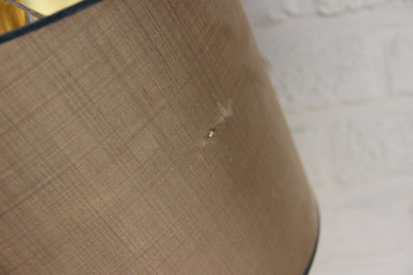 Mid century Hollywood regency Maison jansen leaves table lamp metal gold gilt