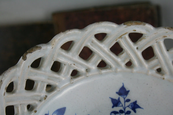 Blue white pottery 19th c Bowl coupe Holland