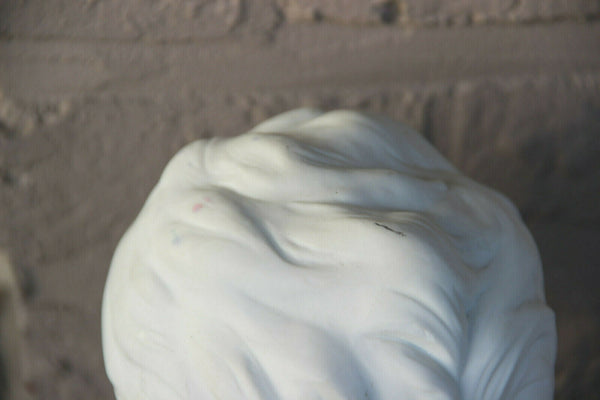 XL French Tharaud Limoges marked bisque porcelain buste houdon child