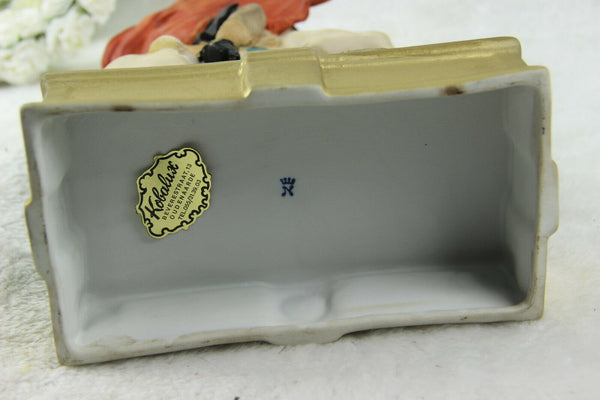 Italian Capodimonte marked Napoleon on horse figurine statue 1970