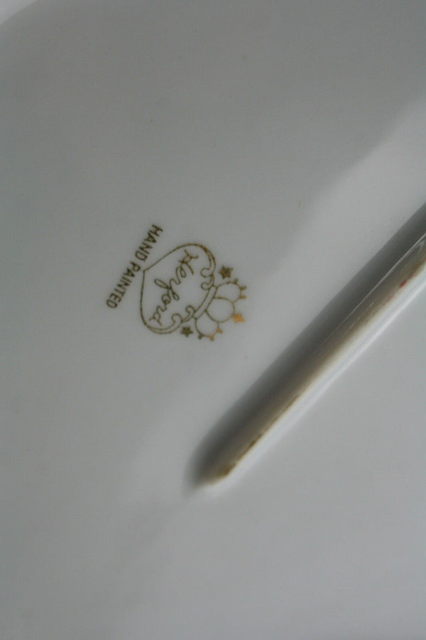 Herford Large Porcelain Candy Box, Fragonard Scenes, Gemany 1950's