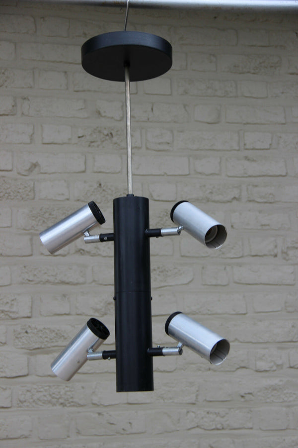 PAIR holland Philips Retro vintage 1970's industrial flexible 4 arms chandeliers